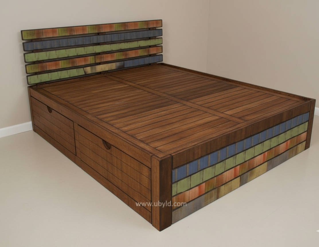 Felisa Queen With Two Drawers