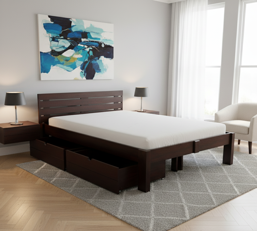 Athena King With Two Drawers