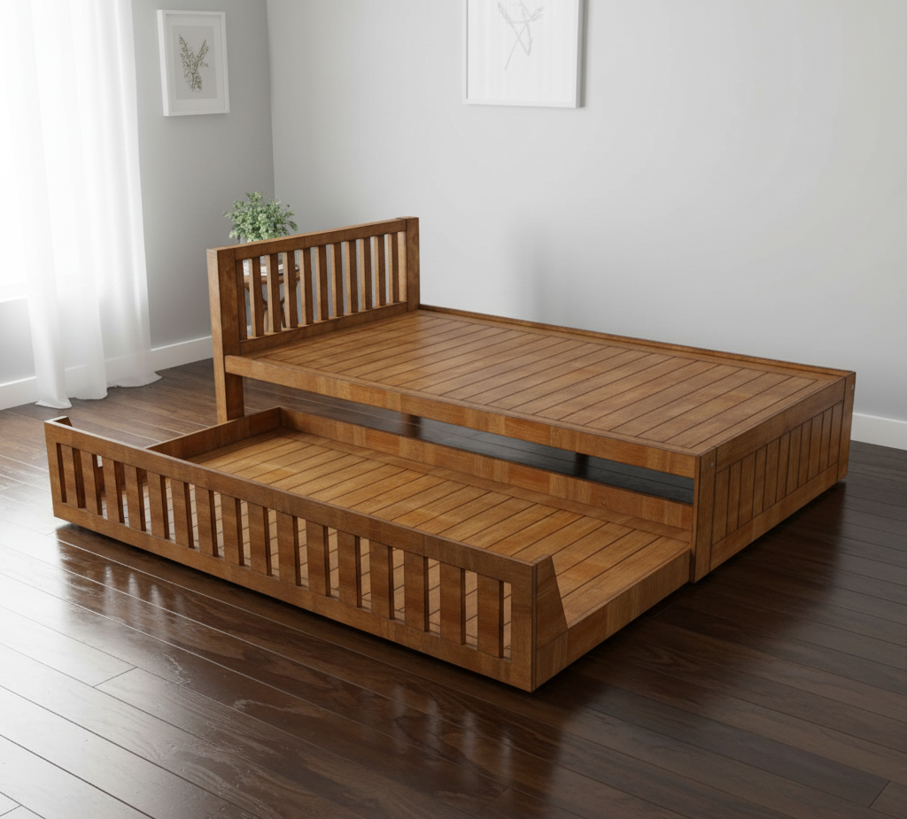Aaden-Kid'S Trundle Cot
