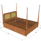 Heirloom Canopy Storage Bed-Queen