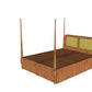 Heirloom Canopy Storage Bed-Queen