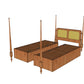 Heirloom Canopy Storage Bed-Queen