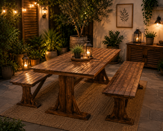 Hynes-4 Seater Dining Set
