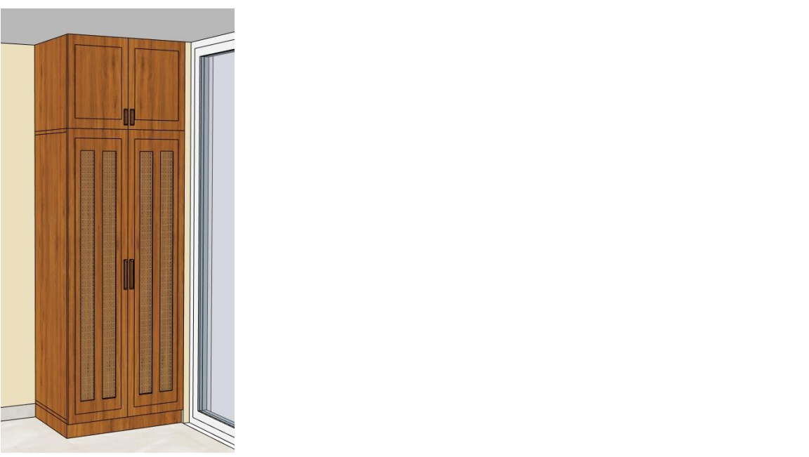 Lunaro Cane Wardrobe