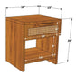 Cane Nest Bedside Table