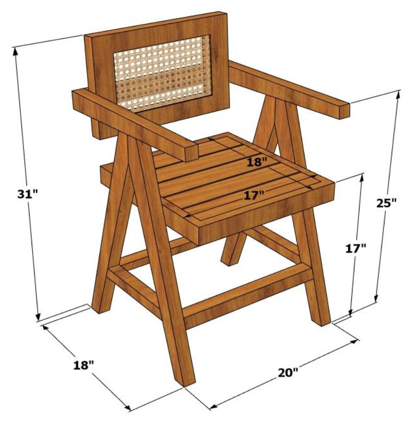 Cane Haven 6-Seater Dining Set