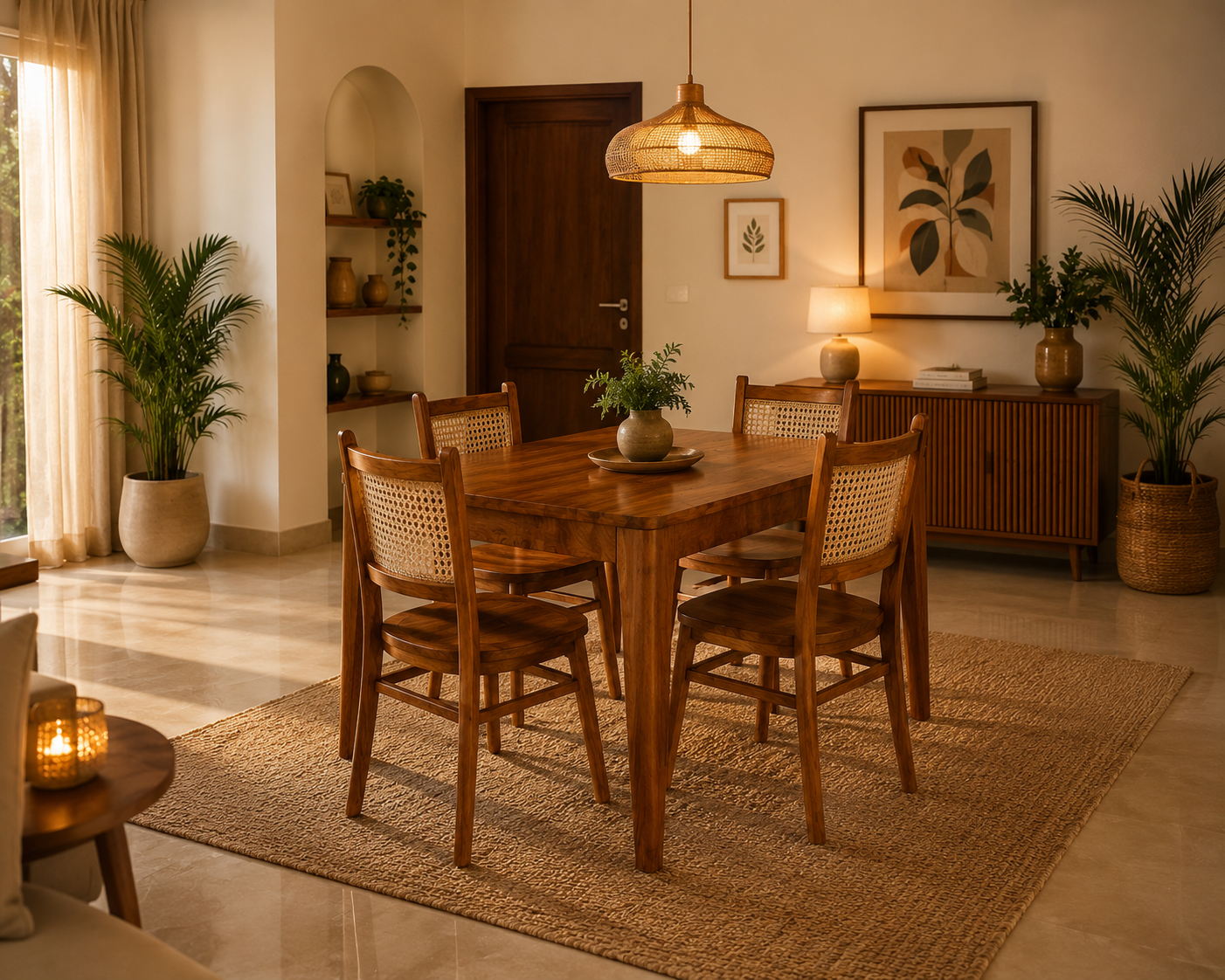 Ubyld NATURA 4-Seater Dining Set