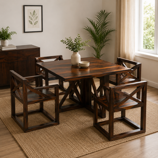 Quebec-4 Seater Dining Set