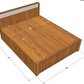 Ubyld Taarini Hydraulic Queen Bed