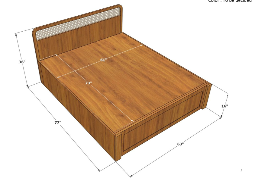 Ubyld Taarini Hydraulic Queen Bed