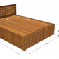 Ubyld Optima Hydraulic Storage Queen Bed