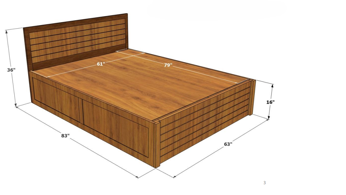 Ubyld Optima Hydraulic Storage Queen Bed