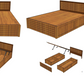 Ubyld Optima Hydraulic Storage Queen Bed