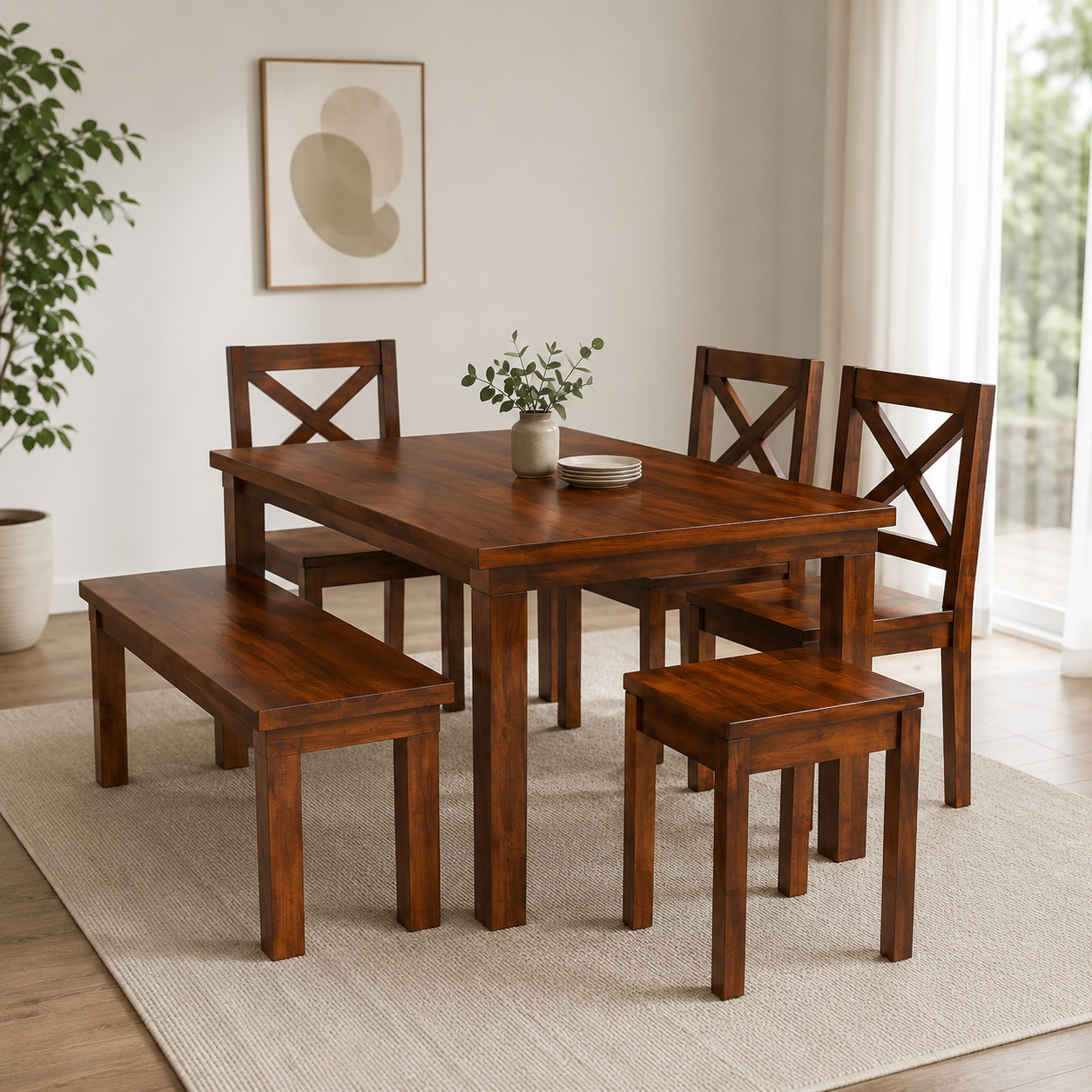 Renaiss-6 Seater Dining Set