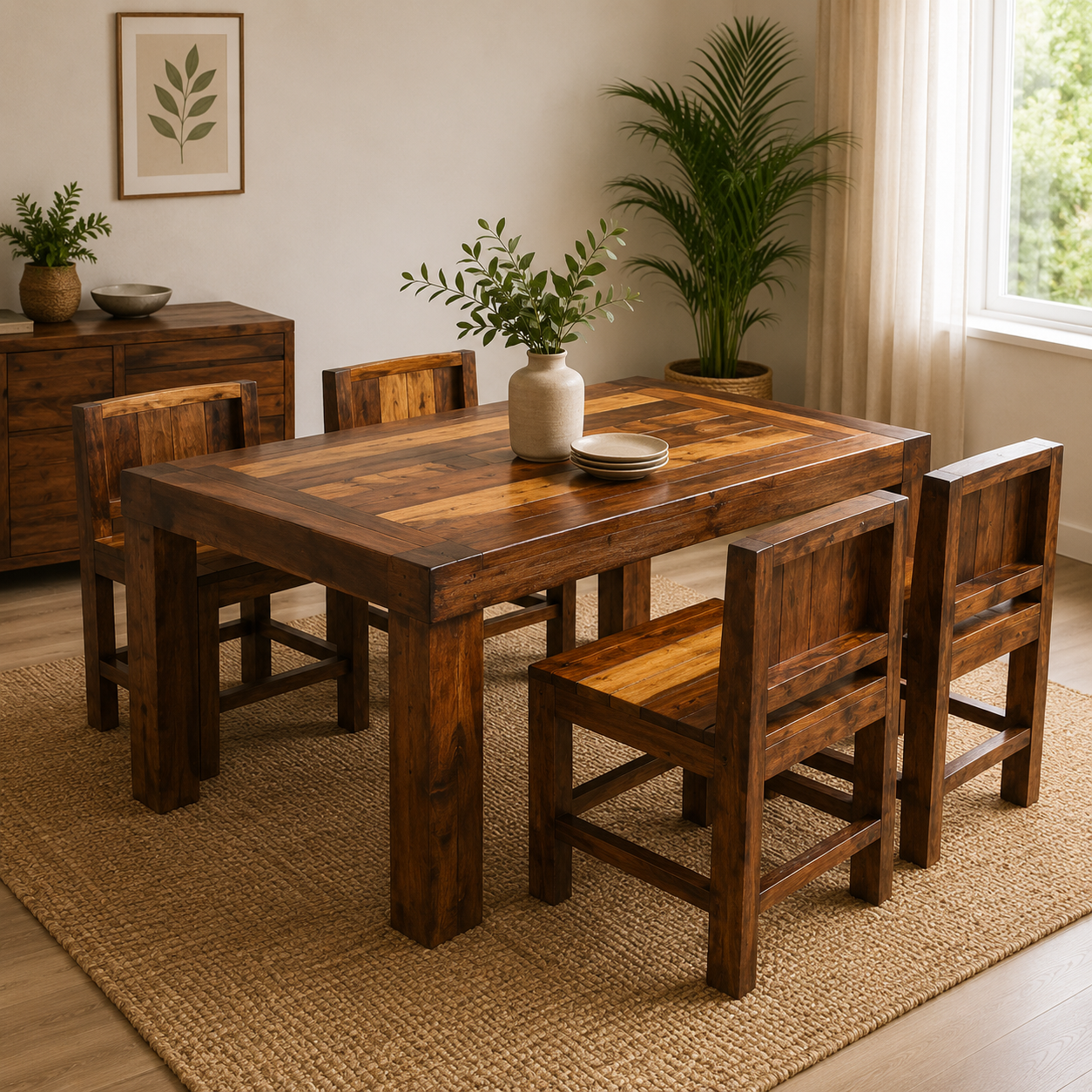 Riga-4 Seater Designer Dining Set