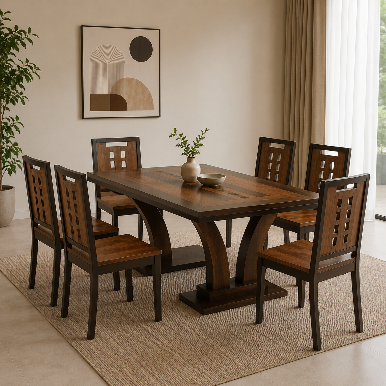 Royalton- 6 Seater Dining Set