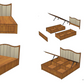 Ubyld Vaulta Hydraulic Storage King Cot