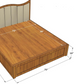 Ubyld Vaulta Hydraulic Storage King Cot