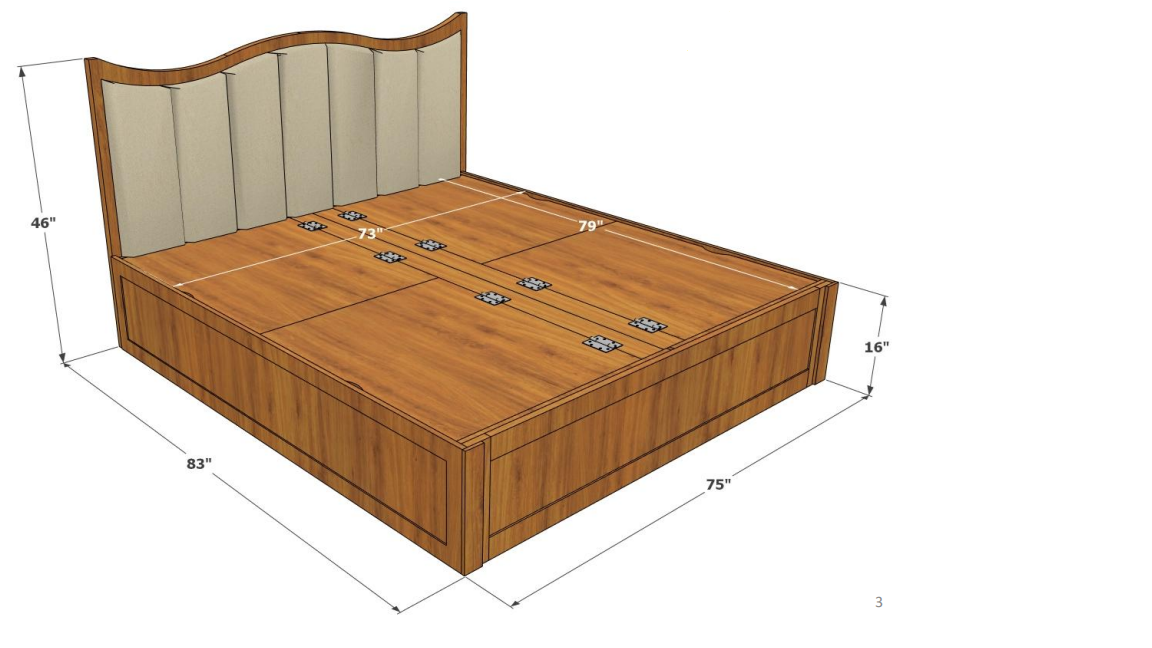 Ubyld Arboris Manual lift Storage King Cot