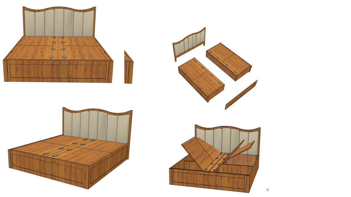 Ubyld Arboris Manual lift Storage King Cot