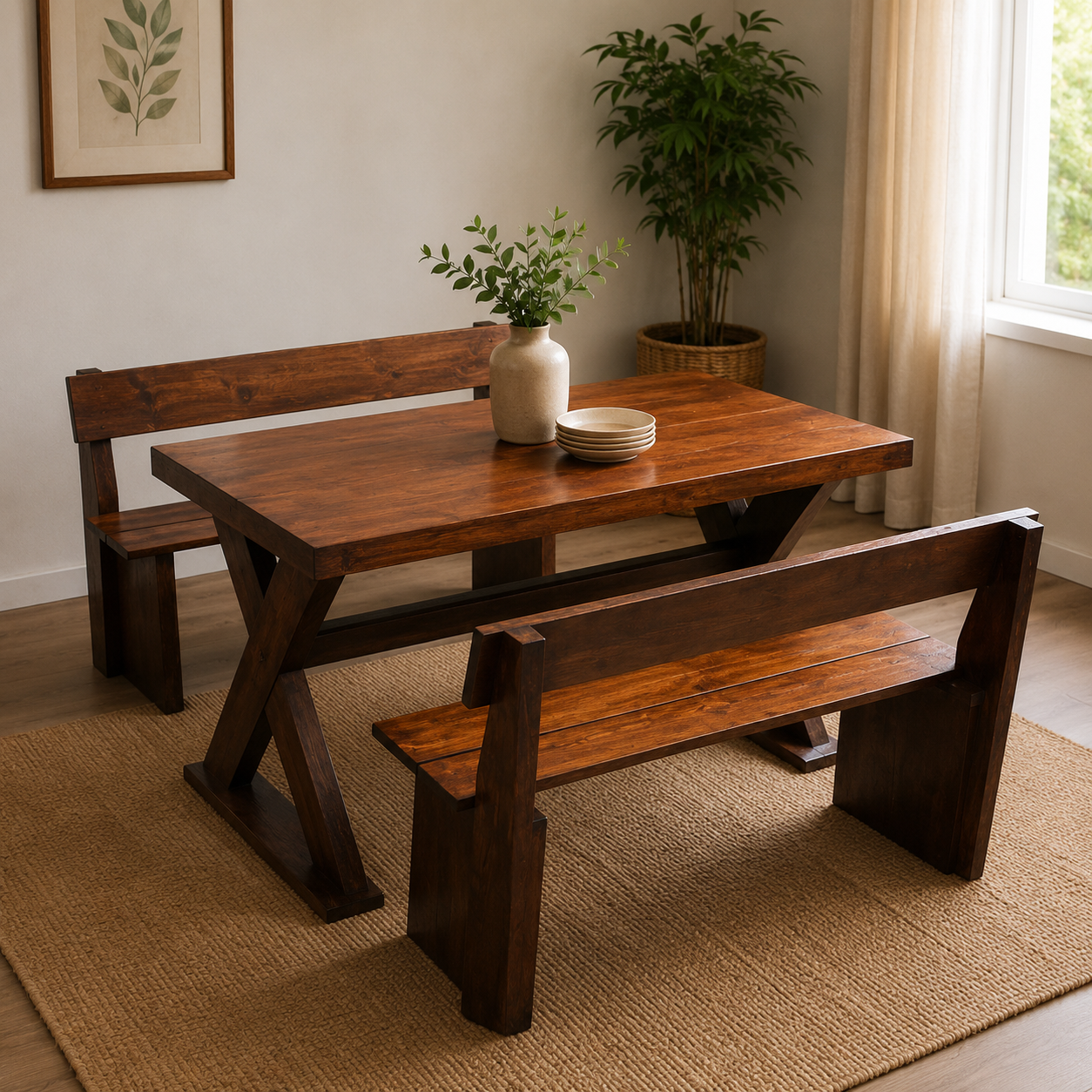 Shelby- 4 Seater Dining Set