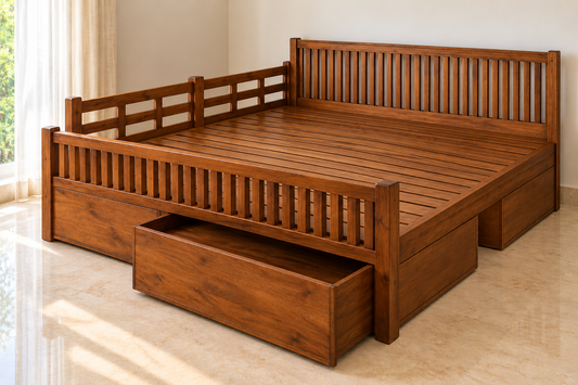 Sidonia King With Four Drawers