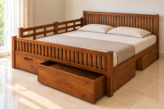 Sidonia King With Four Drawers