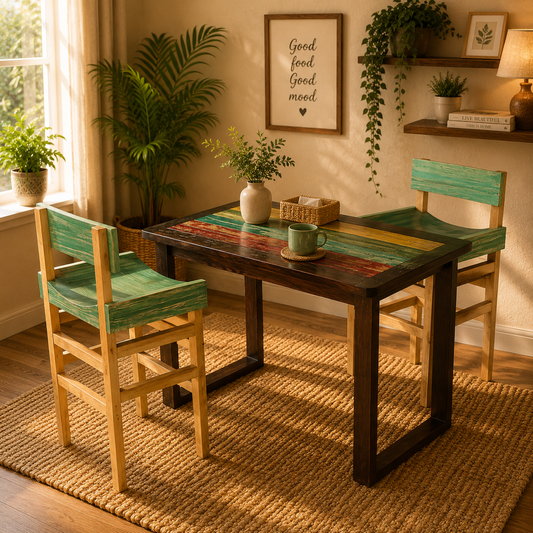 Tvisha High Dining Set- 2 Seater