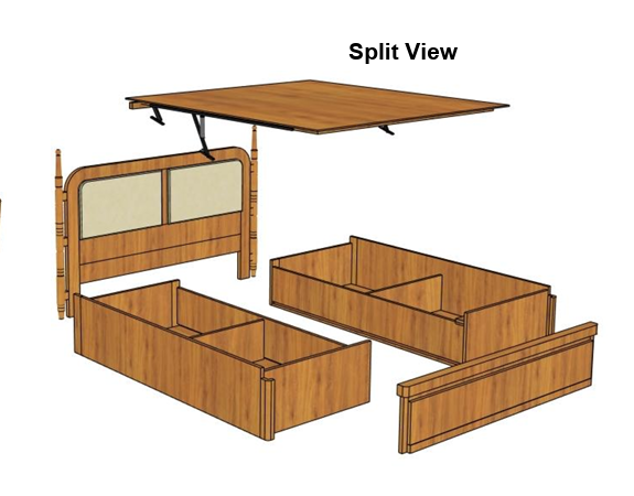 Ubyld Tudor Hydraulic King Cot