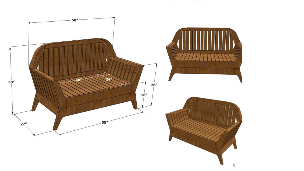 Ubyld Velmora 3+2 Sofa Set