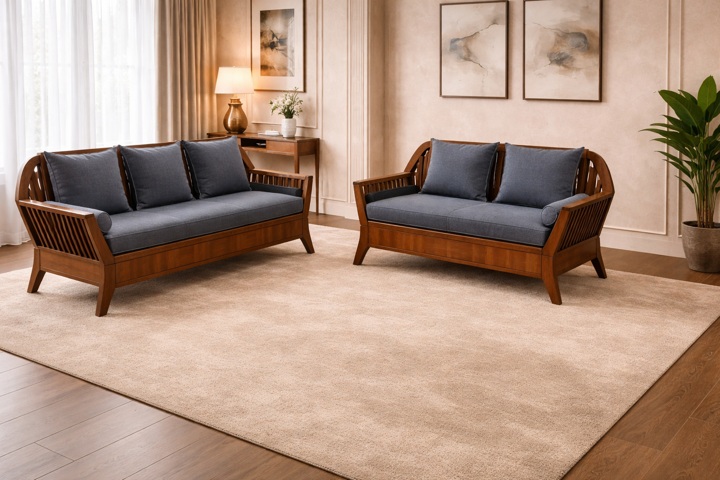 Ubyld Velmora 3+2 Sofa Set
