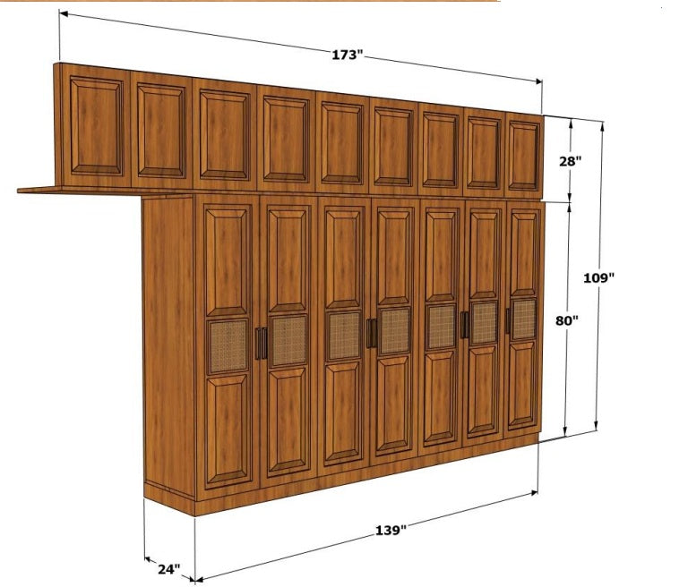 Canora Heritage Wardrobe-A Mammoth 12 ft Wardrobe