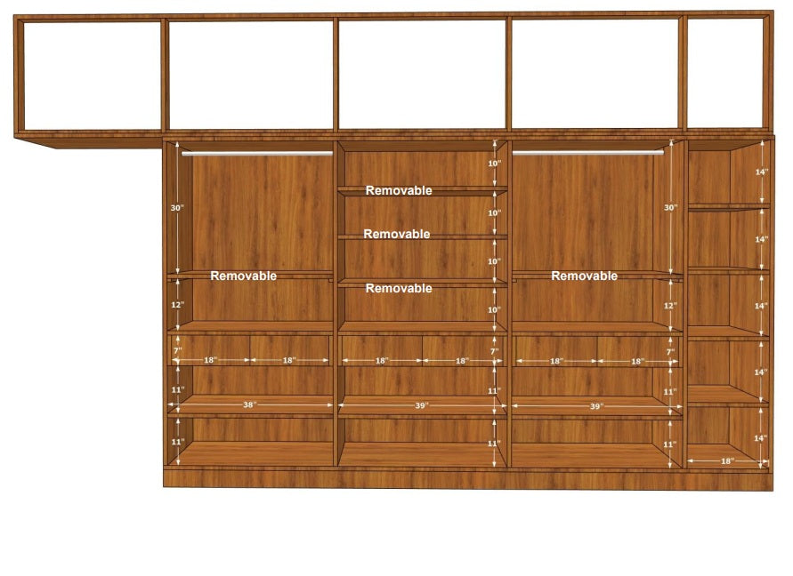 Canora Heritage Wardrobe-A Mammoth 12 ft Wardrobe