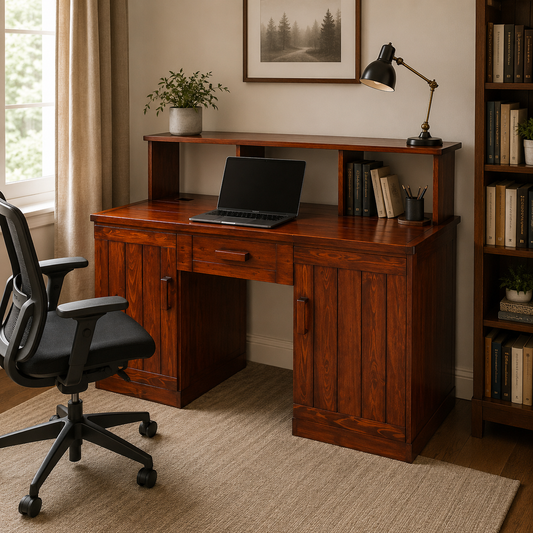 Viada-Study Table With Storage Cabinet