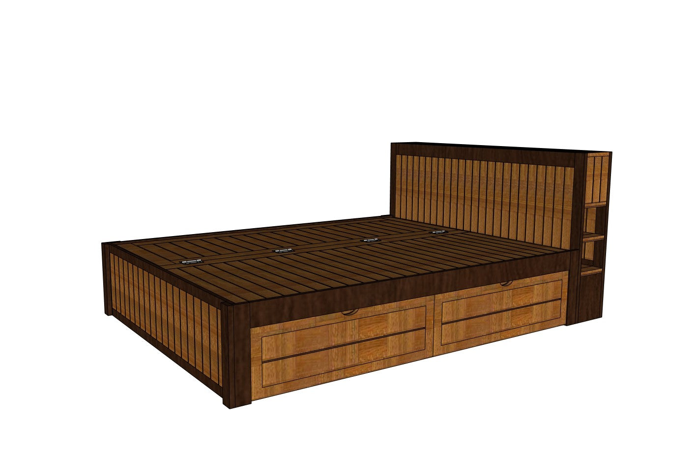 Hybrid Garity Queen Storage Cot