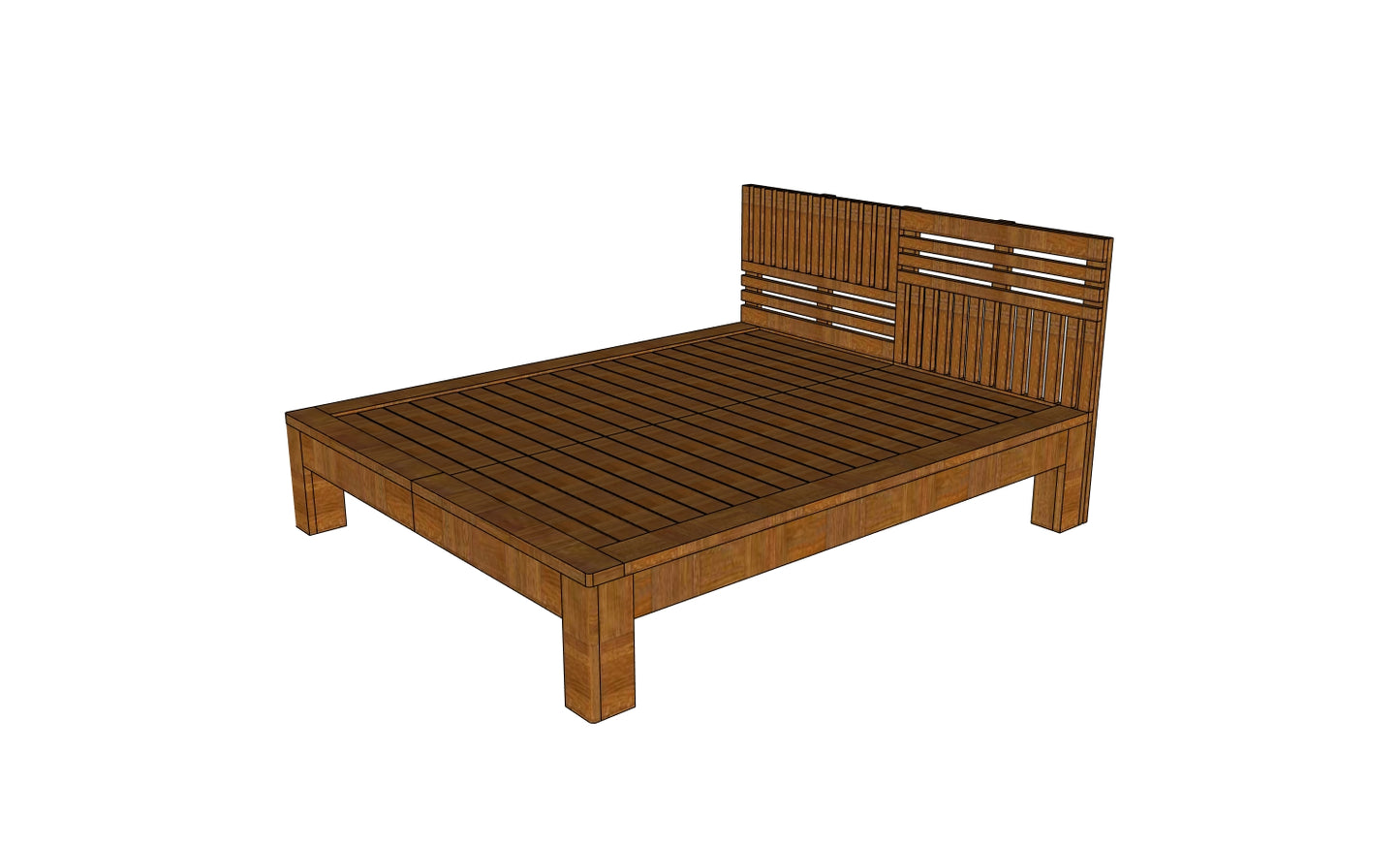 Autrey Queen Platform Cot
