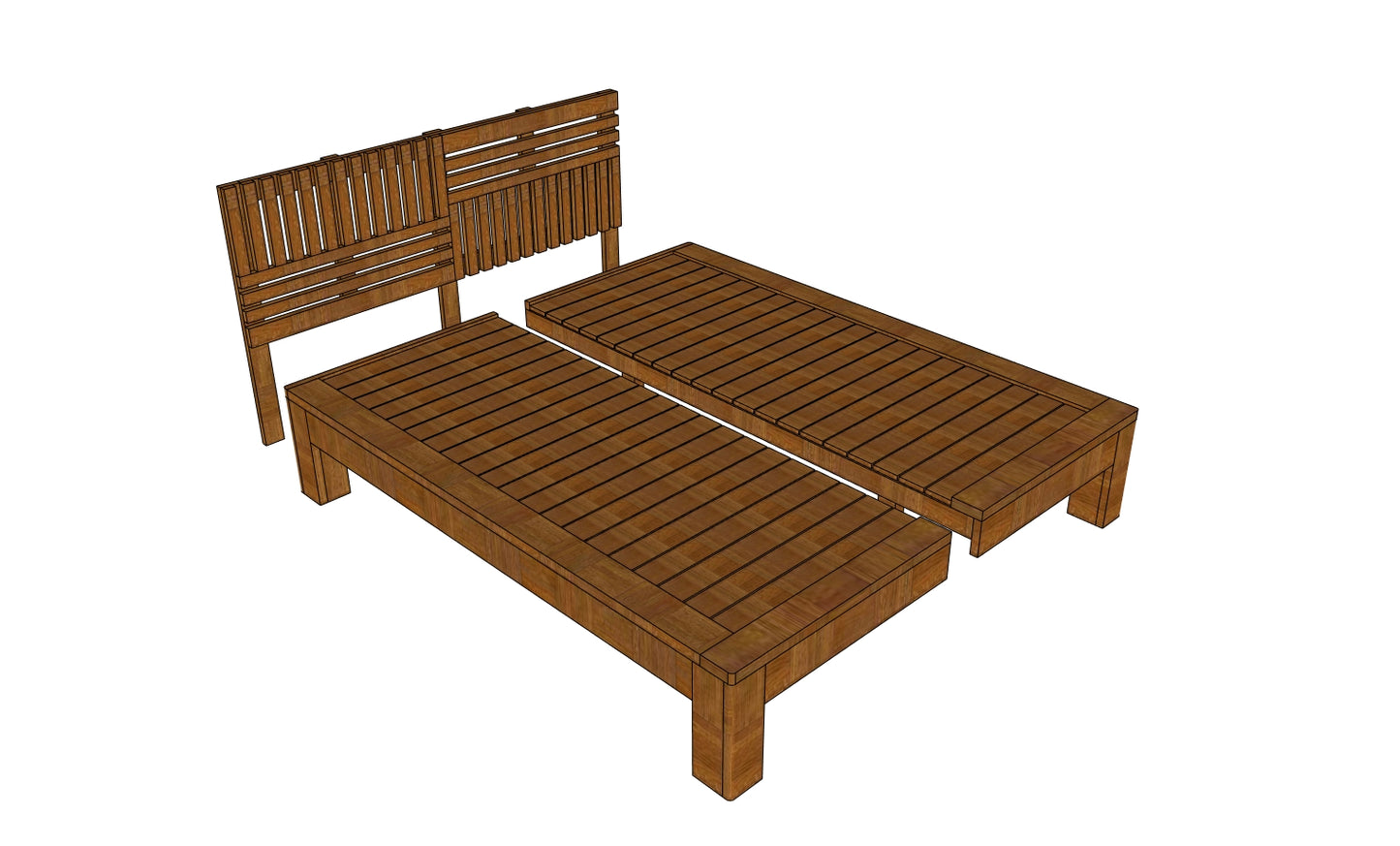 Autrey Queen Platform Cot
