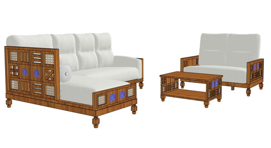 The Heritage Sofa Set with Center table
