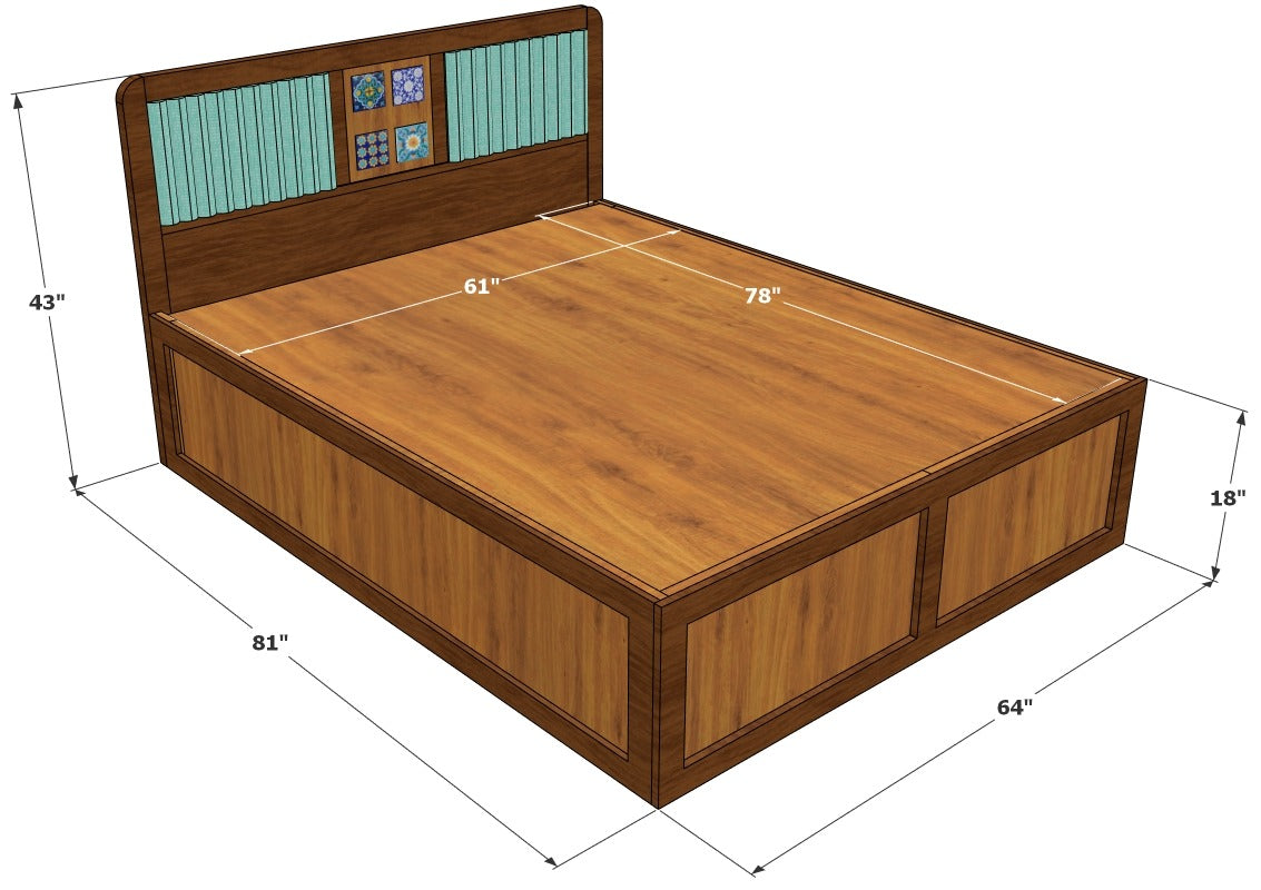 Ubyld AzureCrest Signature QUEEN Bed