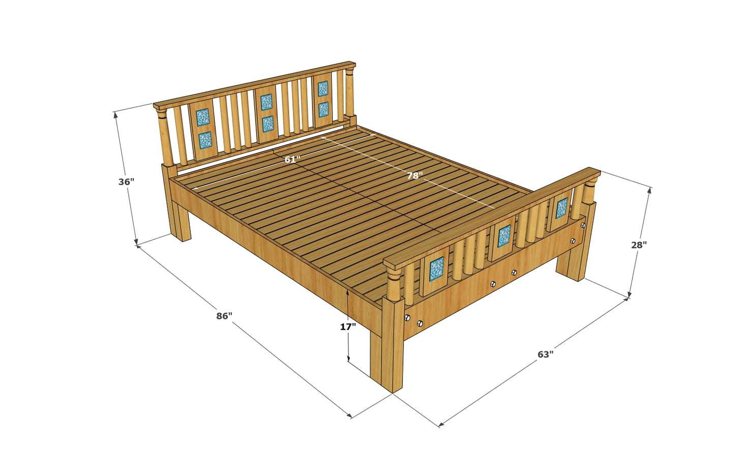 Aurelius Tilewood Queen Bed
