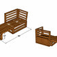 Elara Bed / L Shape Sofa