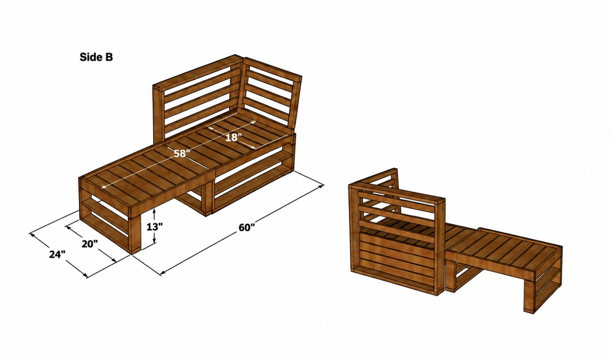 Elara Bed / L Shape Sofa