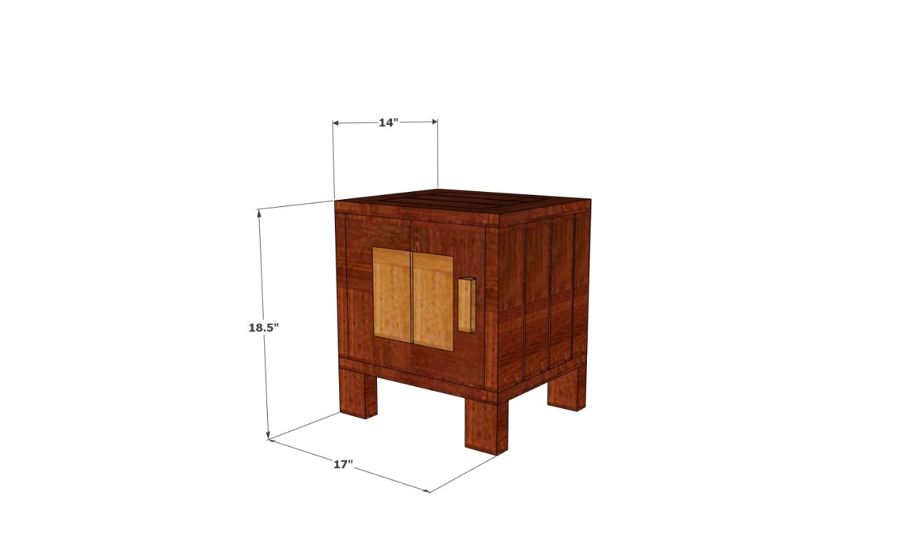 Minato-Bedside Table