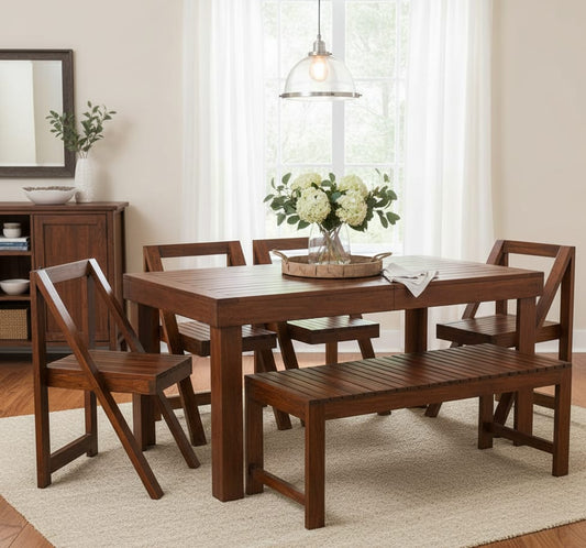 Mallan-6 Seater Dining Set