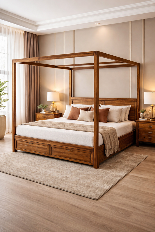 Zelmo Poster King Cot with 2 Front Drawers