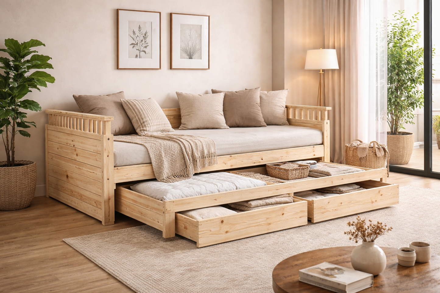 Aanya - Convertible Diwan With Storage