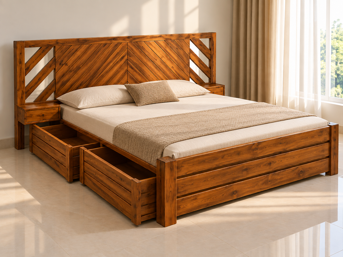 Arwood Queen With Four Storage