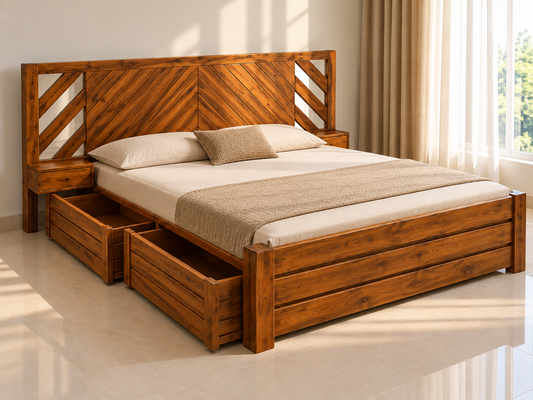 Arwood Queen With Four Storage