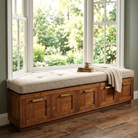 Aster-Window Bay Seat With Storage