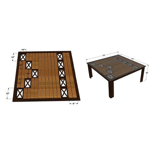 UBYLD Monarch Square 12-Seater Dining set